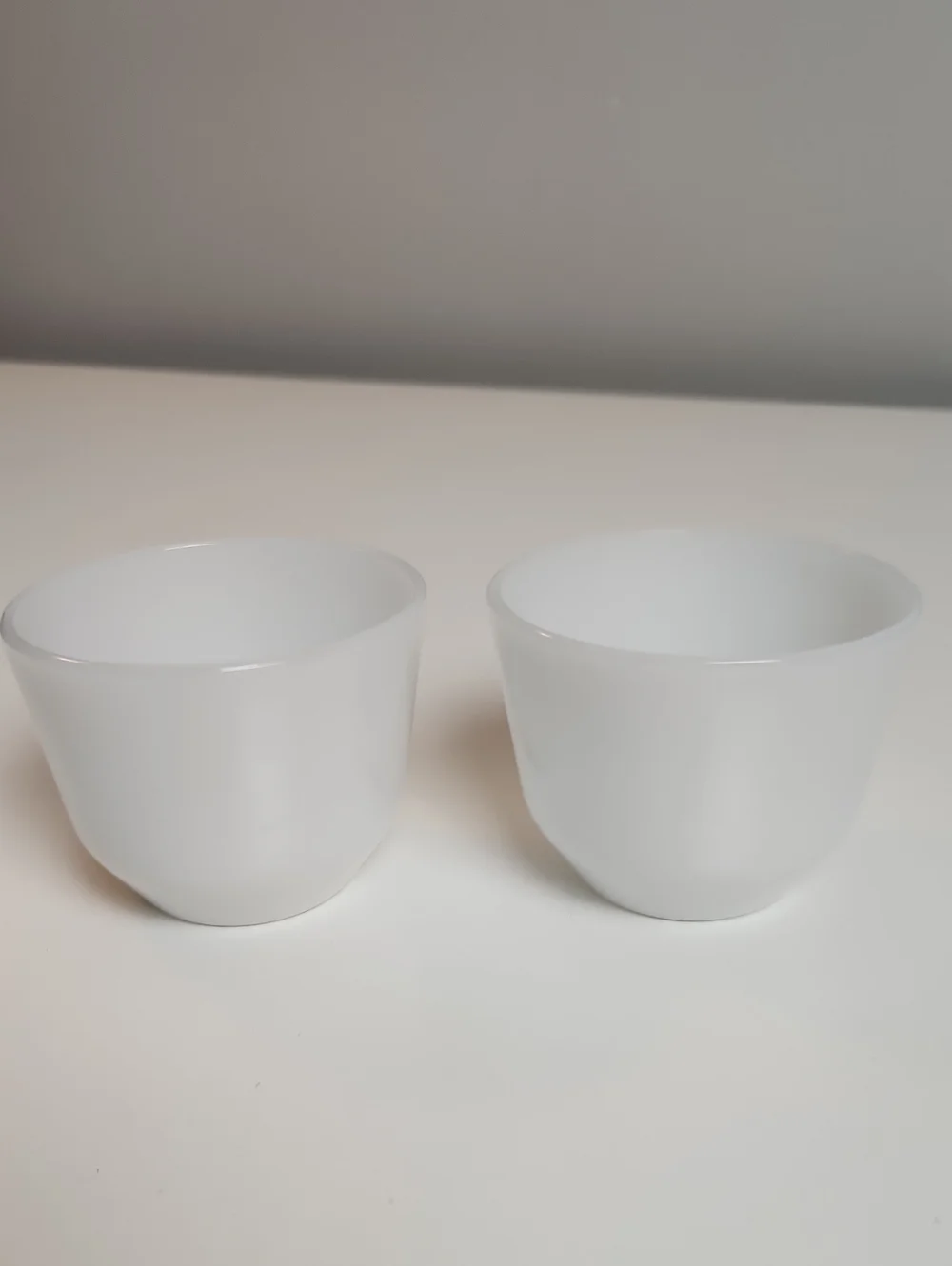 Vintage Federal Glass Milk Glass Mixing Bowl Set